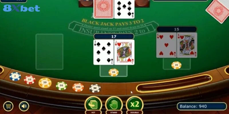 Quy luật chơi game bài blackjack online dễ dàng với cược thủ.