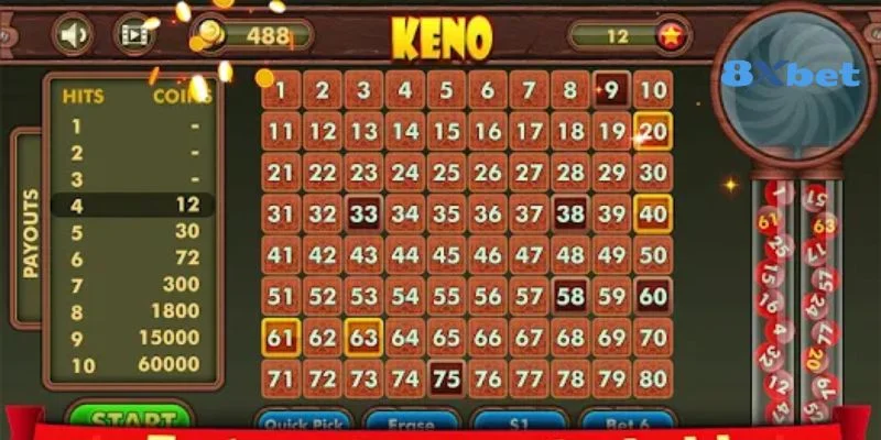 Mẹo Chơi Keno Xổ Số Giúp Tân Thủ 8Xbet Thắng Lớn 2 Cá cược muốn thắng lớn bạn cần học hỏi mẹo chơi Keno xổ số không ngừng.