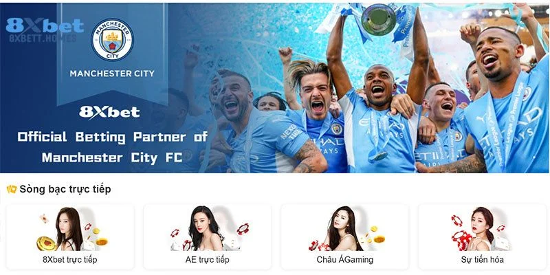 Các đối tác của sảnh chơi Casino tại 8Xbet rất đa dạng.