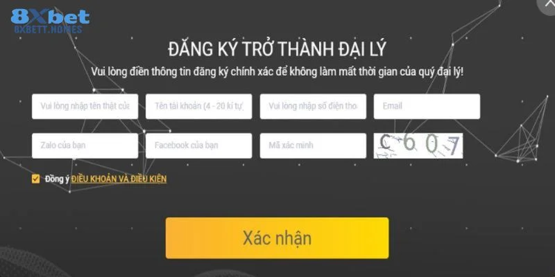 Thông tin chi tiết về chương trình hợp tác với đại lý 8Xbet.